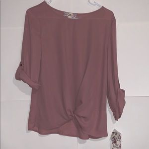 Blush Pink Flowy Blouse